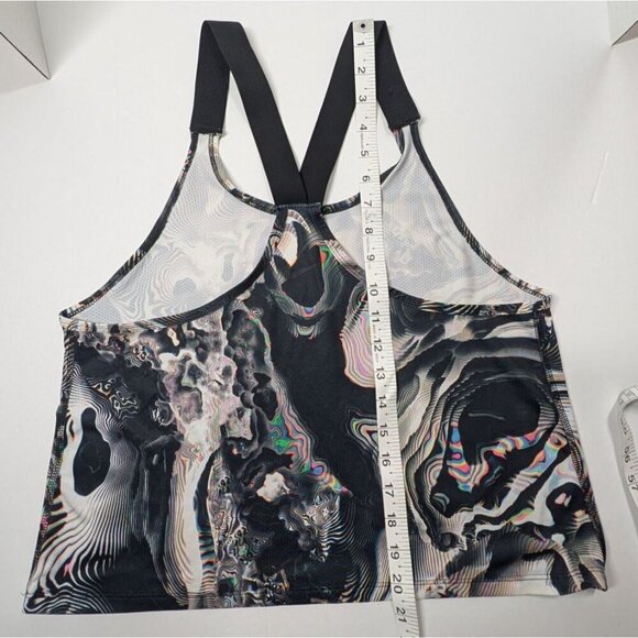 Nike Pro Coral Print Training Top Womens Small Abstract Racerback Psychedelic - Picture 10 of 11